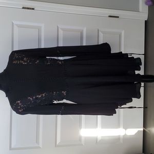 Forever 21 Black Dress Long Sleeve Large